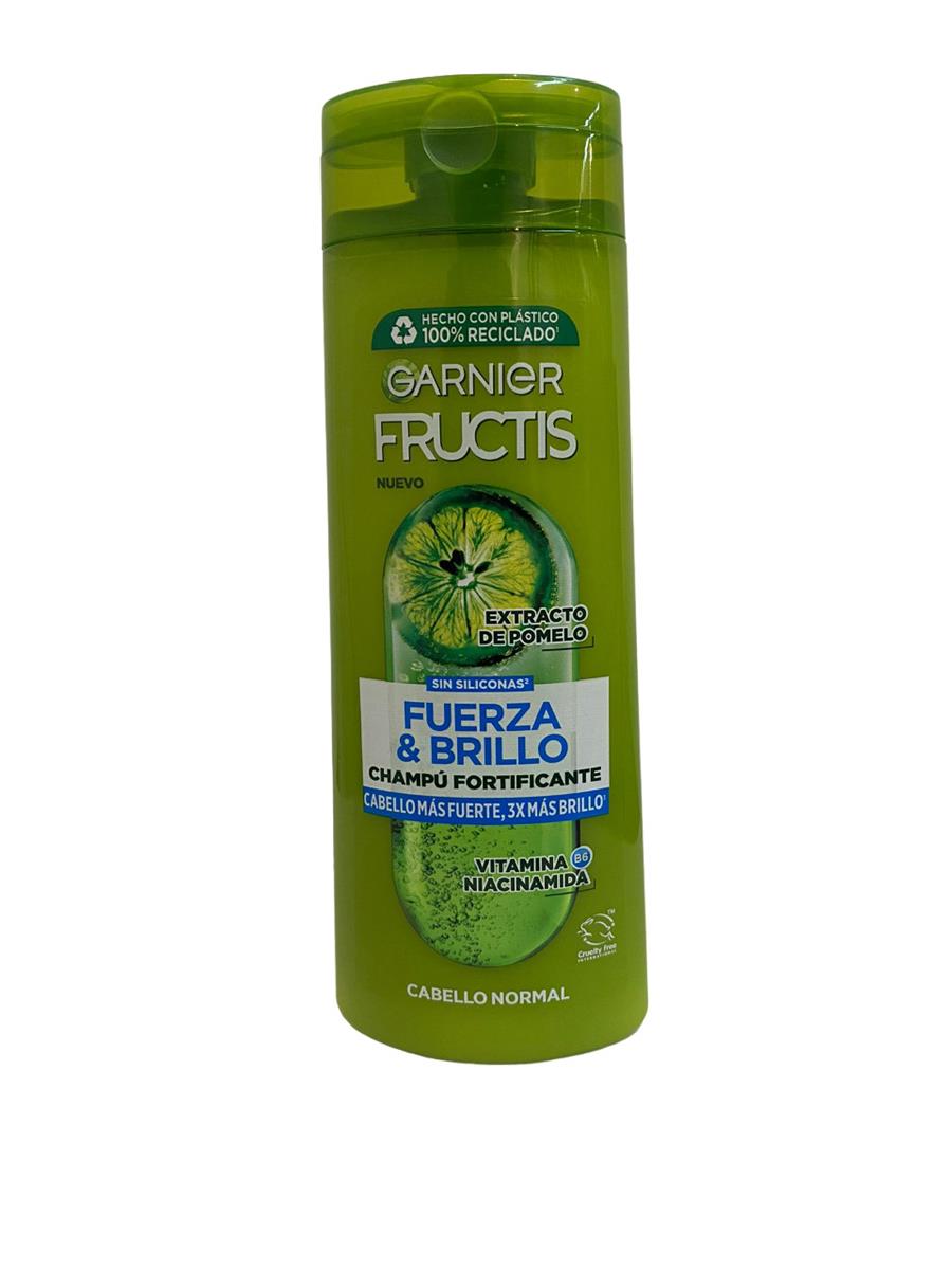 FRUCTIS CHAMPÚ 380ML FUERZA Y BRILLONORMAL | 417 | GARNIER