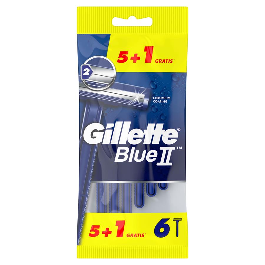 GILLETE MAQUINILLA DOBLE FILO BLUE II 5+1 UDS | MAR1040 | GILLETTE