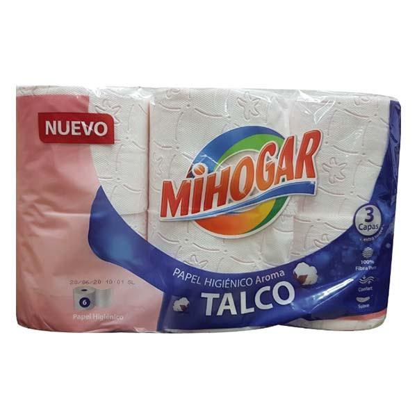 MIHOGAR PAPEL HIGIÉNICO 3C 6R TALCO | BEM400126 | MIHOGAR