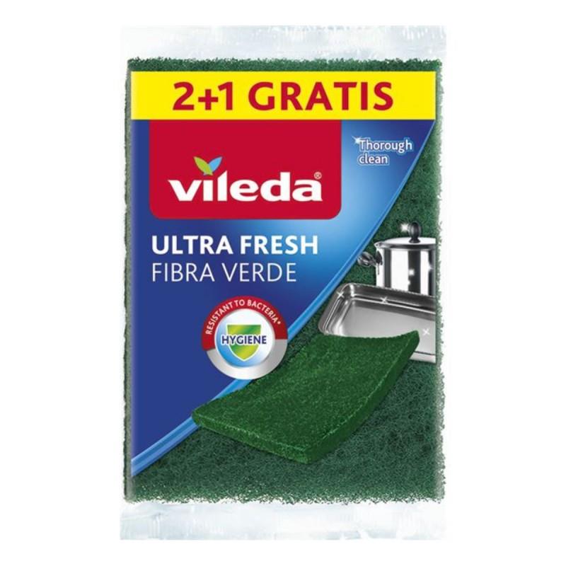 VILEDA ESTROPAJO FIBRA VDE ULT. FRESH 2+1 | BEM222960 | VILEDA