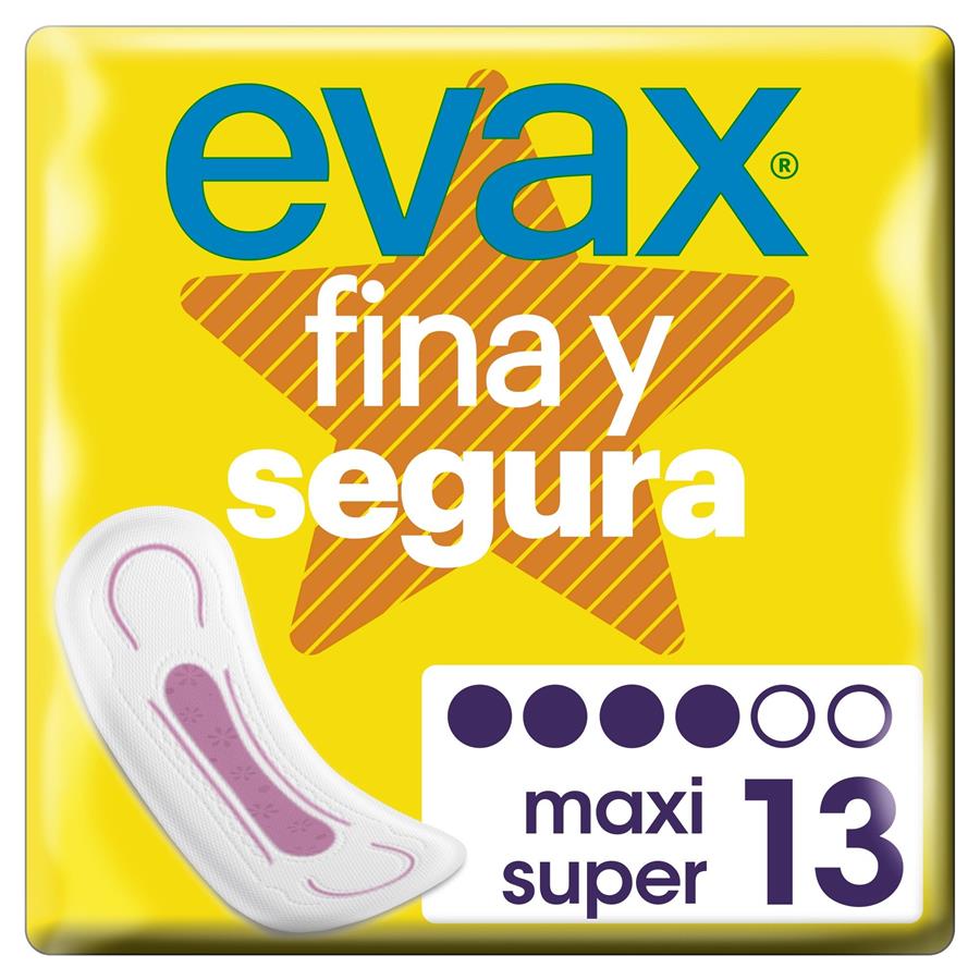 EVAX FINA Y SEGURA COMPRESAS 13UD MAXI | MAR109111 | EVAX