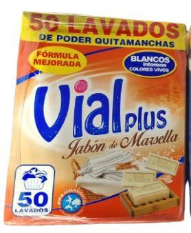 VIALPLUS DETERGENTE MALETA 2.52KG (50D) MARSELLA  | MAR149344 | VIALPLUS